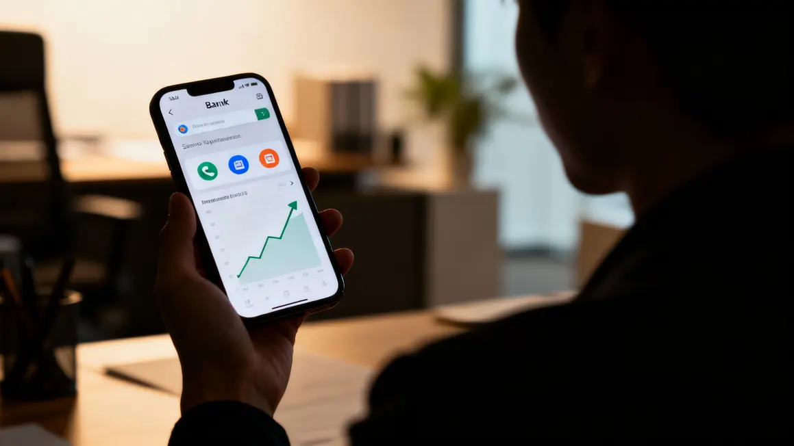 Interface Ma Banque sur mobile Crédit Agricole