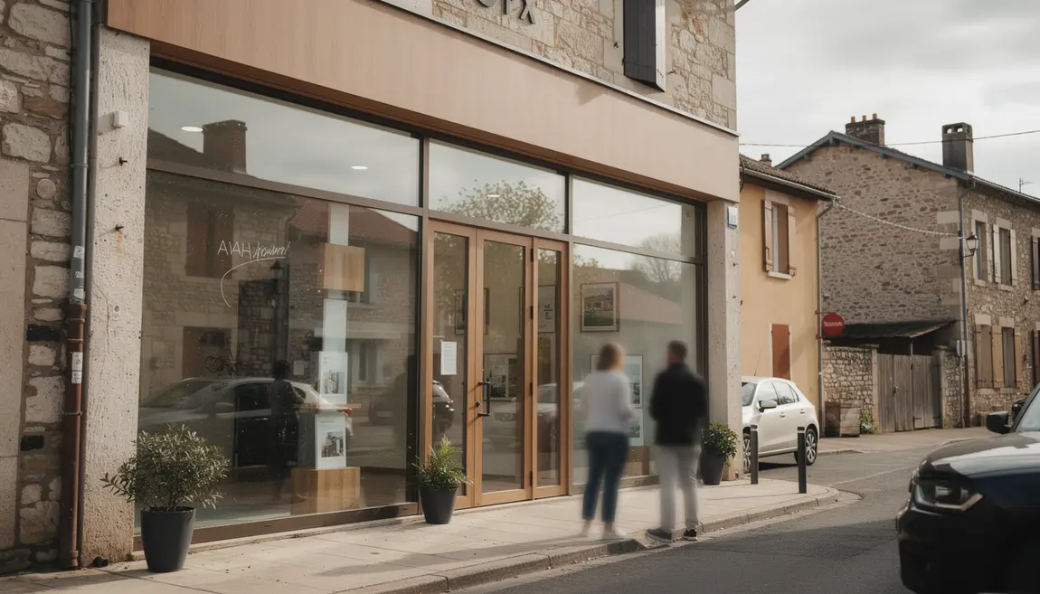 devanture agence immobilière Druot Aveyron