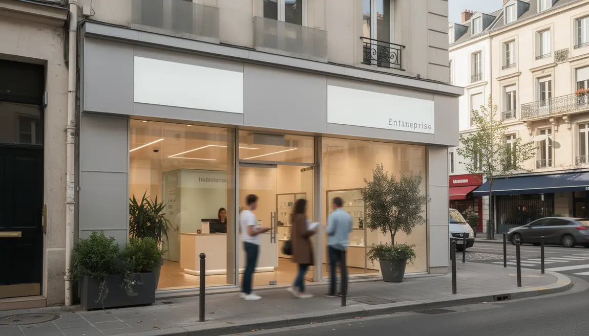 Facade moderne agence Blot Immobilier Grand Ouest