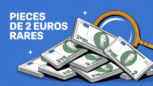 pièce de 2 euros rare qui valent cher sous loupe