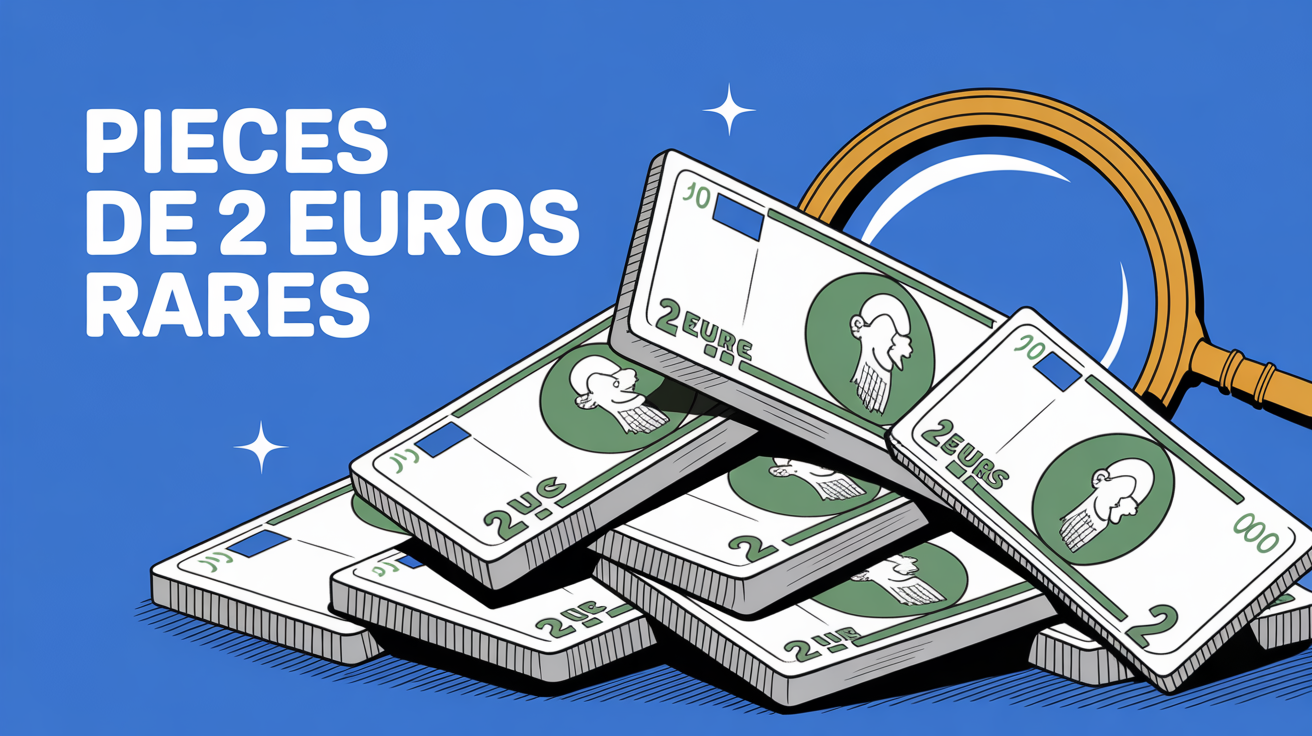 pièce de 2 euros rare qui valent cher sous loupe