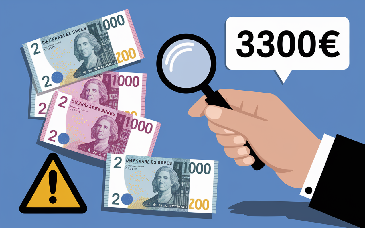 main avec pièce de 2 euros rare qui valent cher et panneaux avertissement