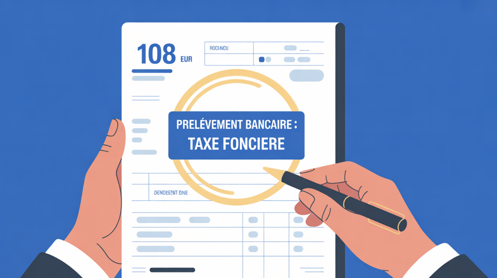 prélèvement bancaire 108 euros sur relevé banque