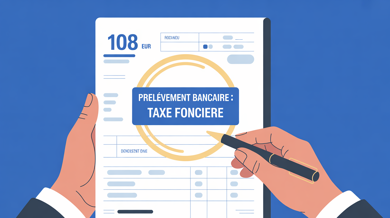 prélèvement bancaire 108 euros sur relevé banque
