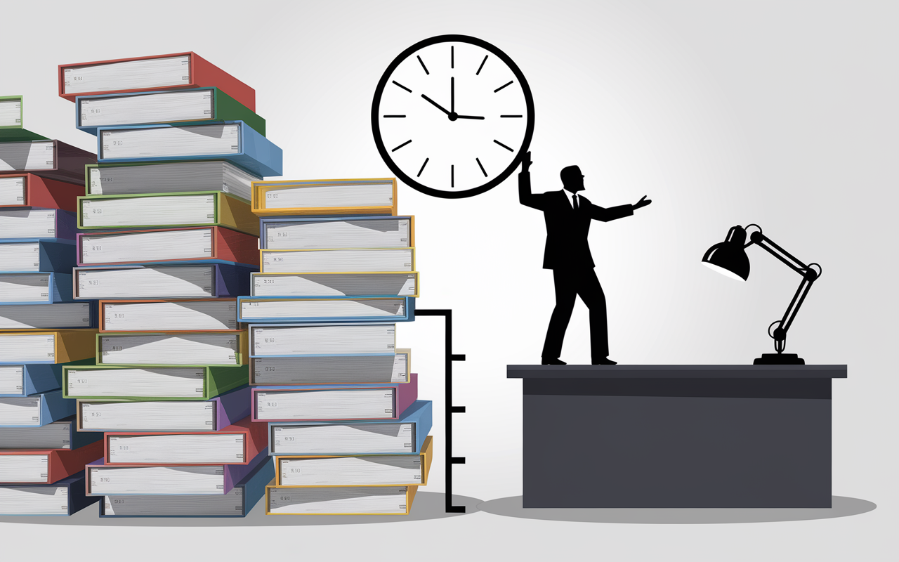graphique conge fiscal horloge dossiers