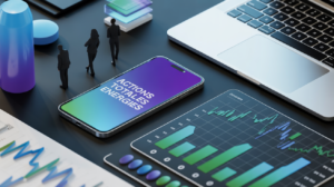 acheter des actions total aujourd'hui illustration smartphone ordinateur