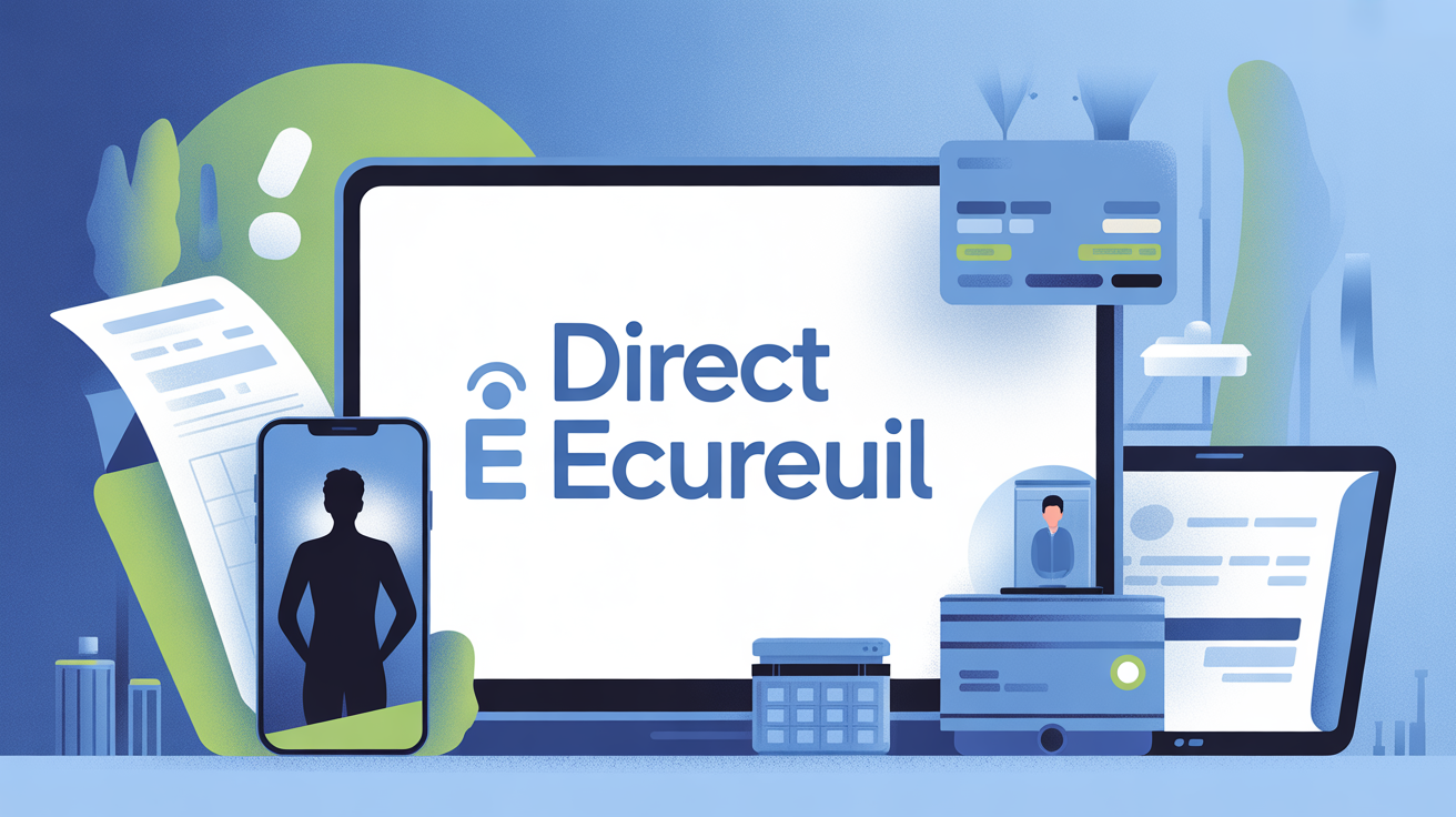 illustration ecureuil direct interface sécurisée