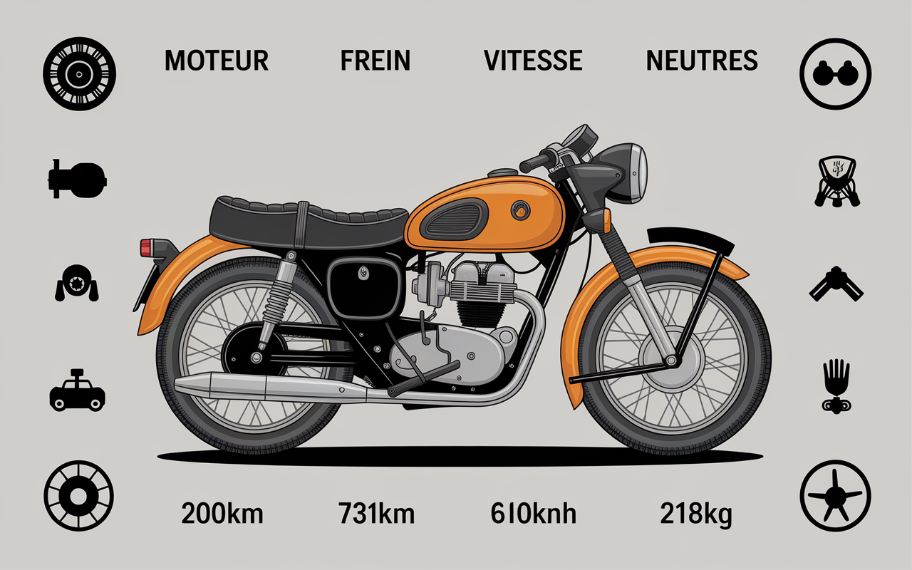 honda 750 4 fiche technique pictogrammes