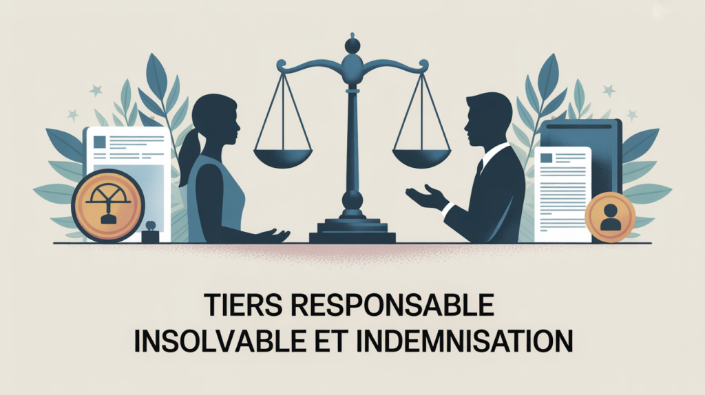 Insolvabilité du tiers responsable balance justice