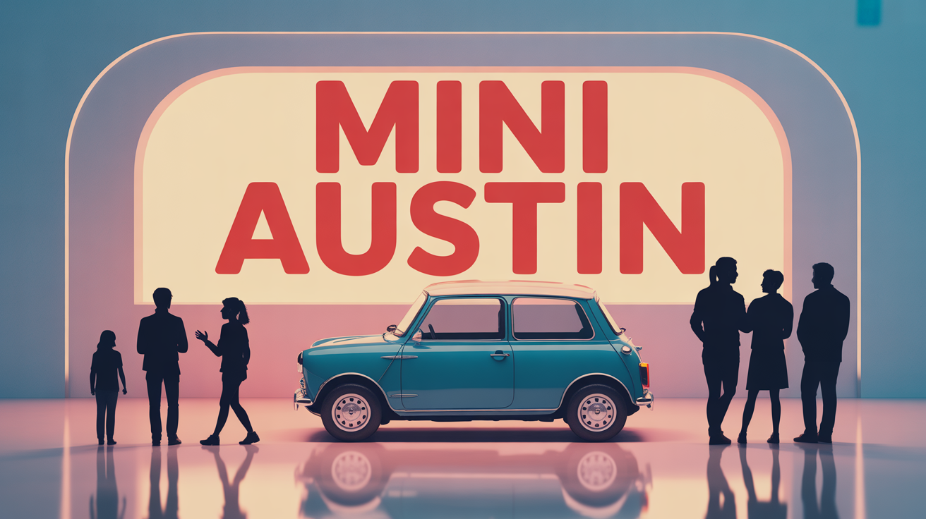 Image stylisée Mini Austin classique