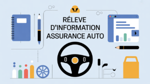 visuel relevé d information assurance auto stylisé