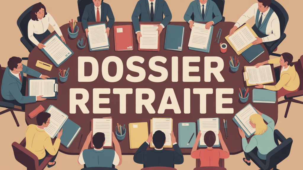 aide pour dossier retraite autour table documents