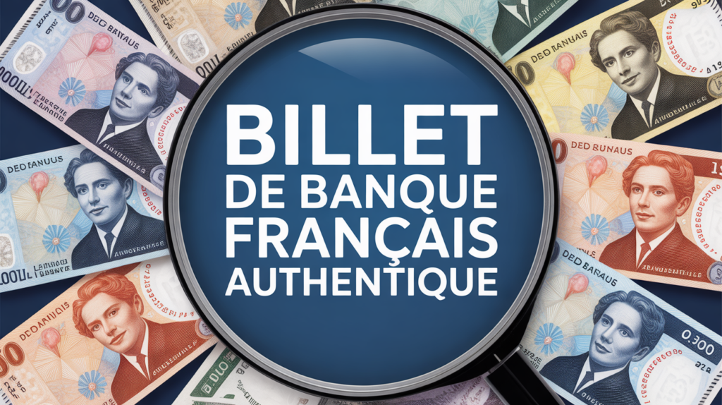 anciens billet de banque france authentique