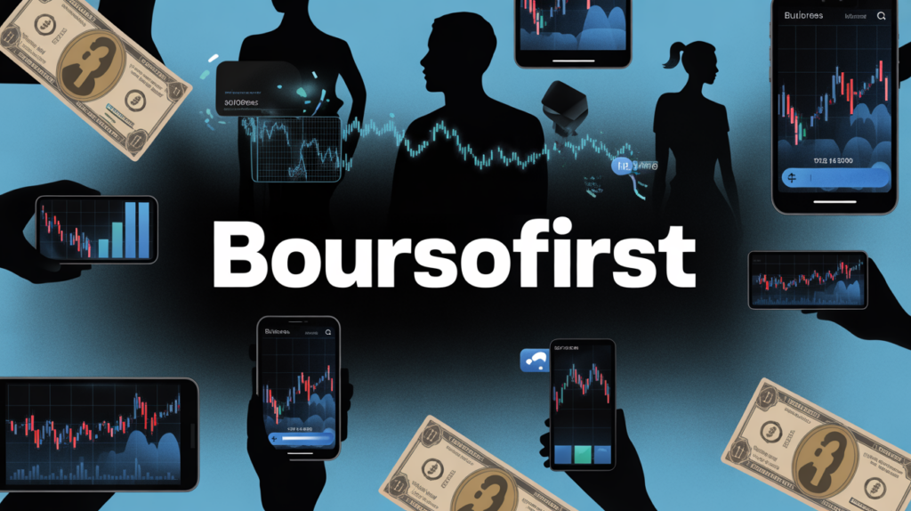 Illustration boursofirst avis silhouettes graphiques digitales