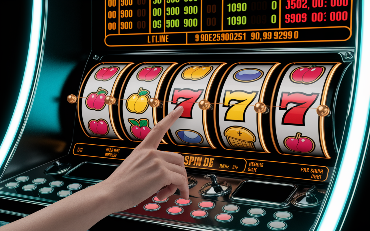 main appuie spin comment savoir si une machine à sous va payer