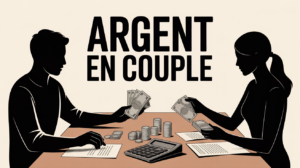 couple et argent 6 erreurs à éviter illustration chaleureuse silhouettes