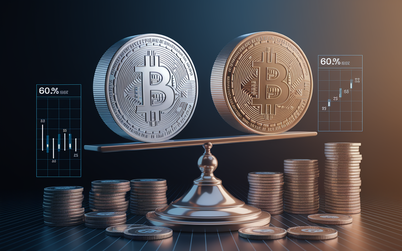 Cours des crypto capitalisation volume pourcentage