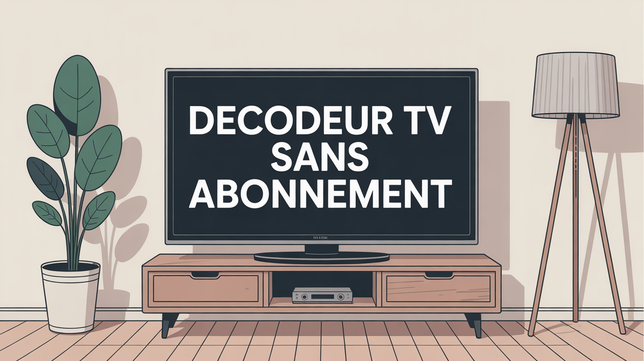 décodeur tv sans abonnement illustration salon