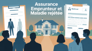 assurance cnp maladie rejetée dossier illustration