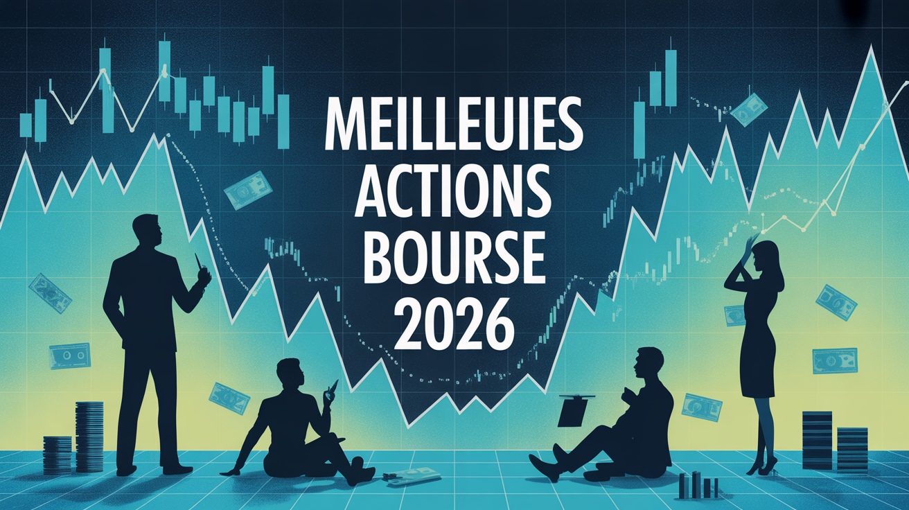 meilleur action bourse 2026 graphique stylise