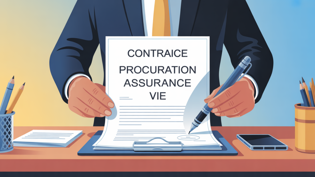 illustration procuration sur assurance vie dossier contrat