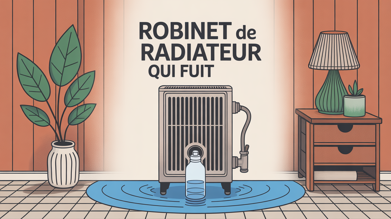 robinet radiateur fuite sous robinet