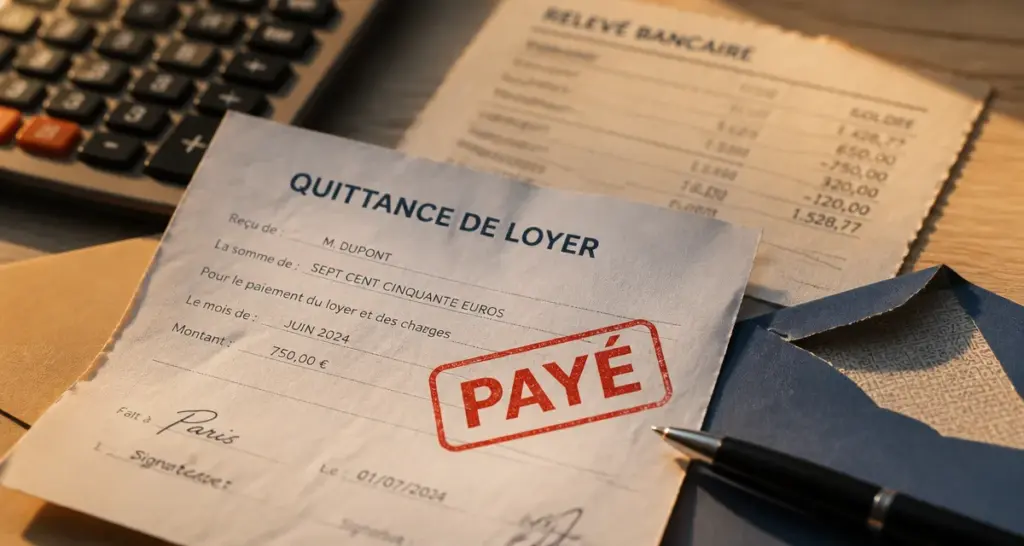 A quoi sert une quittance de loyer : justificatif de paiement PAYÉ