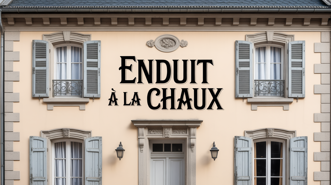 Façade rénovée avec enduit à la chaux facade