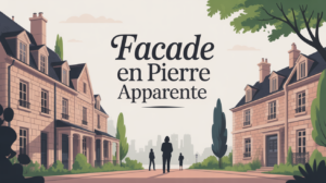 Facade pierre apparente vue de face