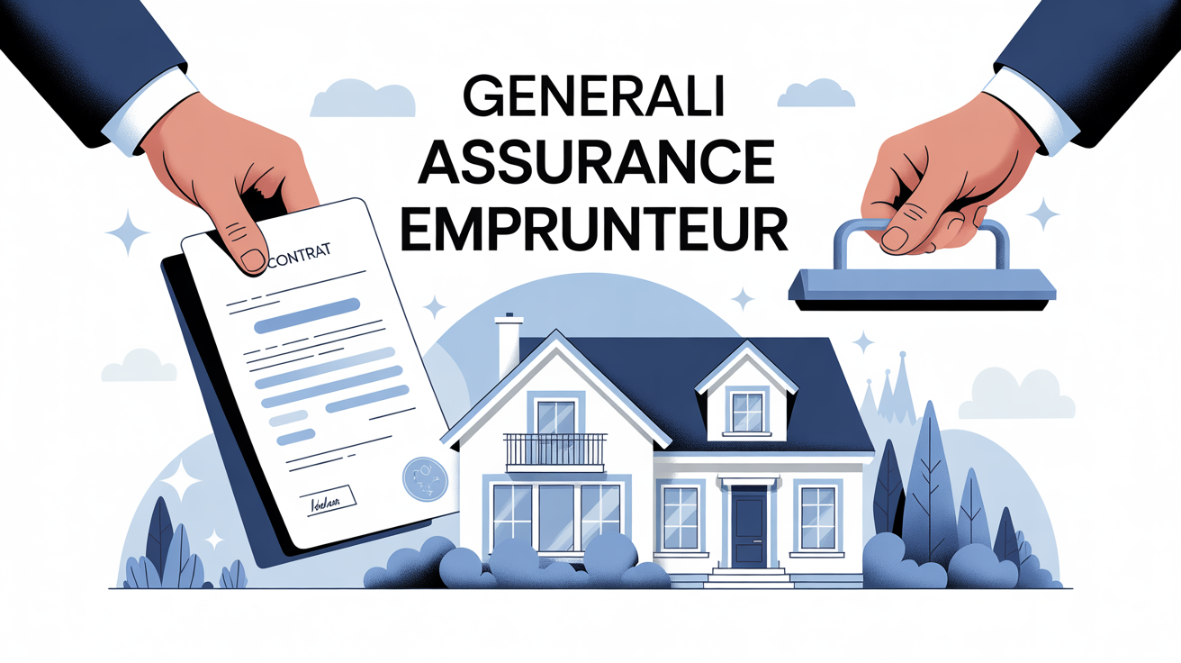 generali assurance emprunteur avis, mains serrant contrat, maison, bouclier
