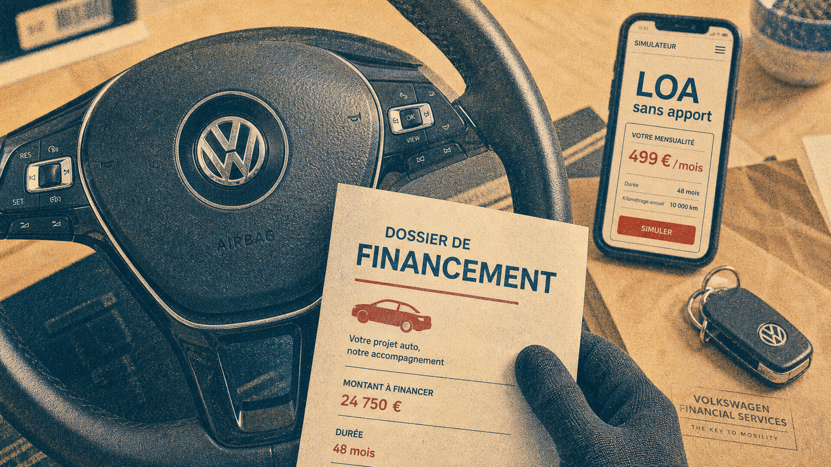 Voiture leasing sans apport Volkswagen : Golf ou ID.3