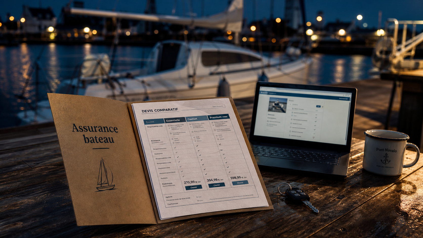 Assurance bateau prix : devis assurance 100 € et tous risques 300-400 €