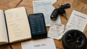 Automobile budget 416 € par mois : postes qui font varier la facture