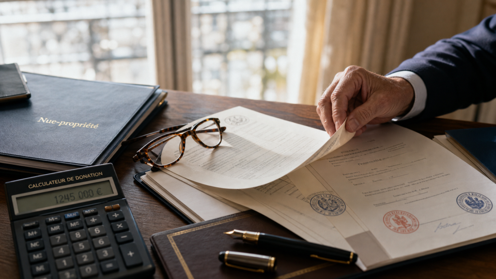Donation nu propriété après 70 ans : calcul, abattement et pièges à éviter