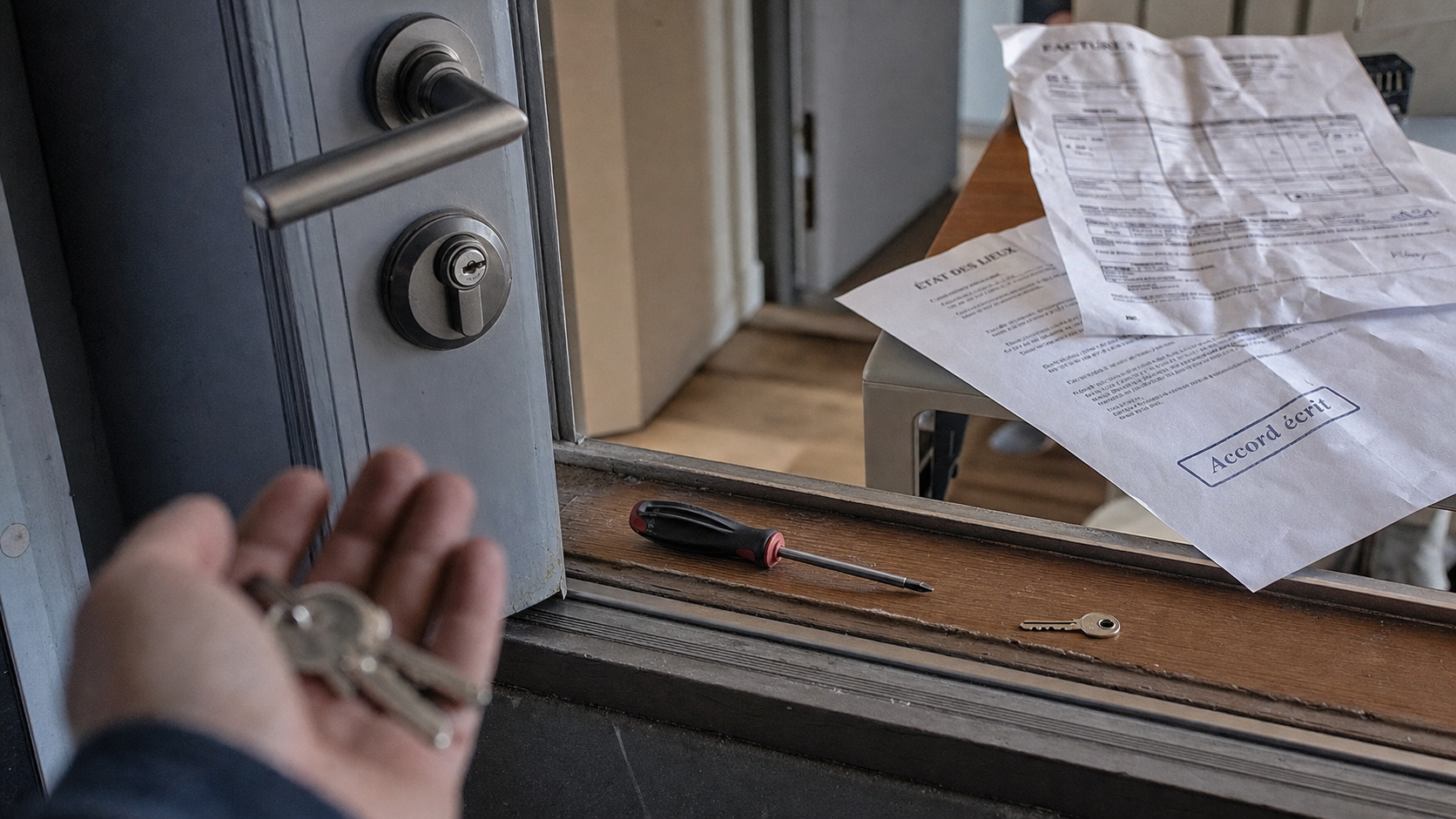 Locataire changement de serrure : clés et cylindre, facture après perte ou effraction