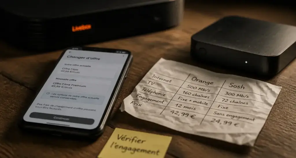 Peut on passer de orange a sosh : frais 49 € et services à conserver