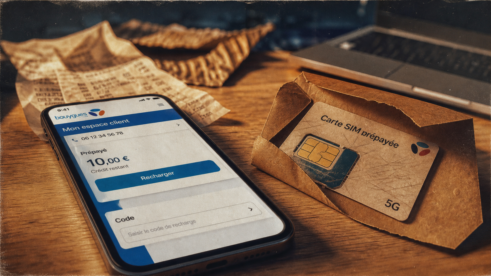 Recharger carte prépayée Bouygues en ligne avec code 630