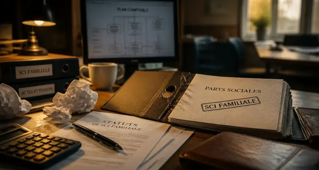 SCPI familiale via SCI : parts sociales, fiscalité et documents