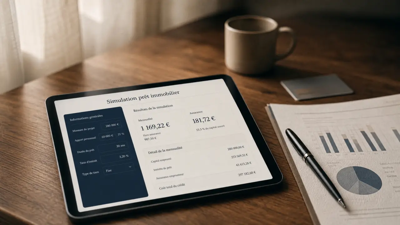 Simulation pret immobilier la poste : mensualités et assurance