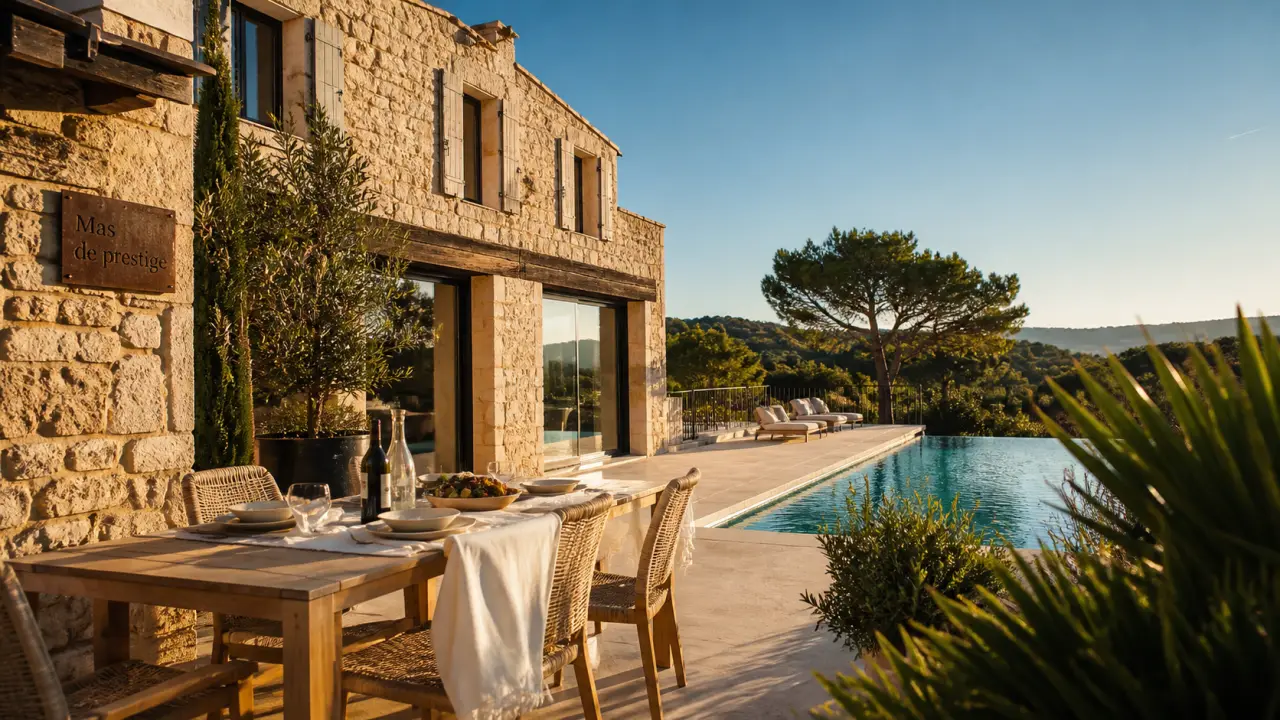 Achat mas var : mas provençal avec piscine chauffée et terrasse