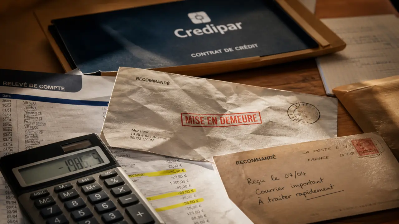 Credipar recouvrement judiciaire : mise en demeure avant saisie