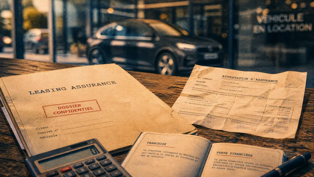 Leasing assurance comprise : attestation et franchise, inclus et options