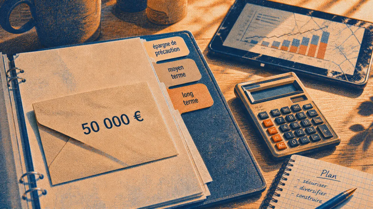 Que faire avec 50000 euros : répartir sécurité, immobilier et bourse