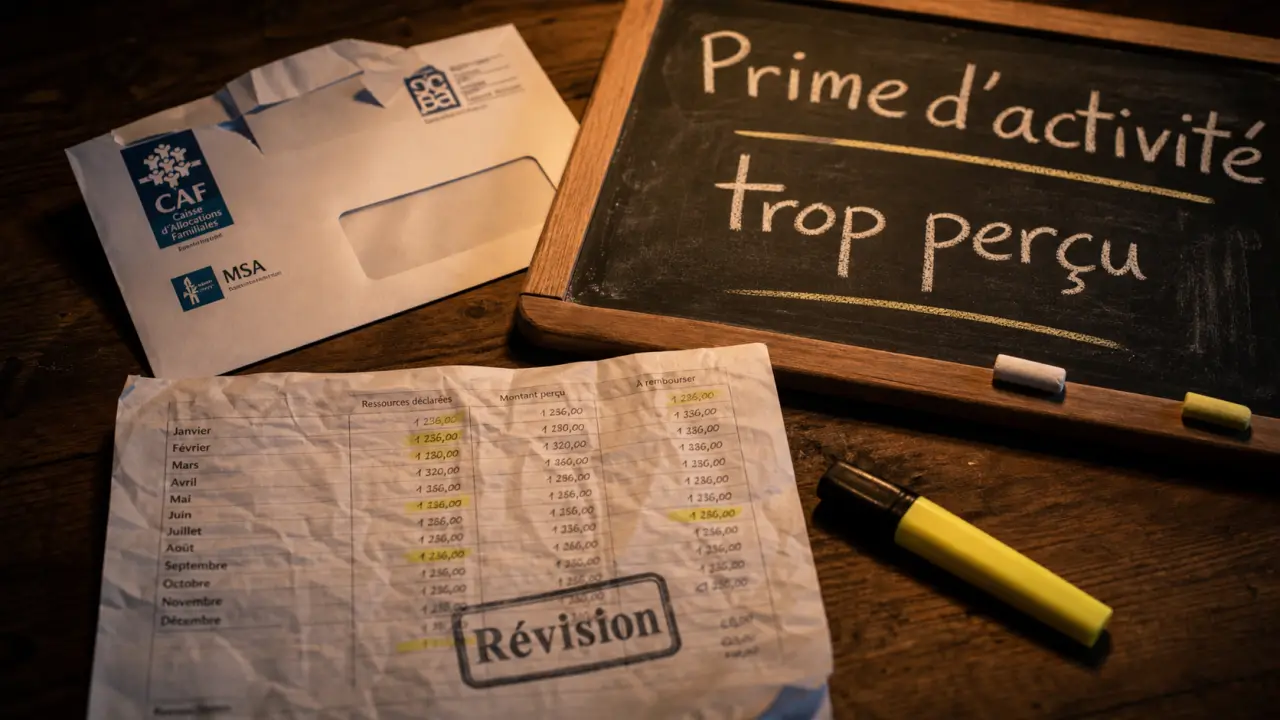 trop percu prime d'activité : remboursement ou contestation