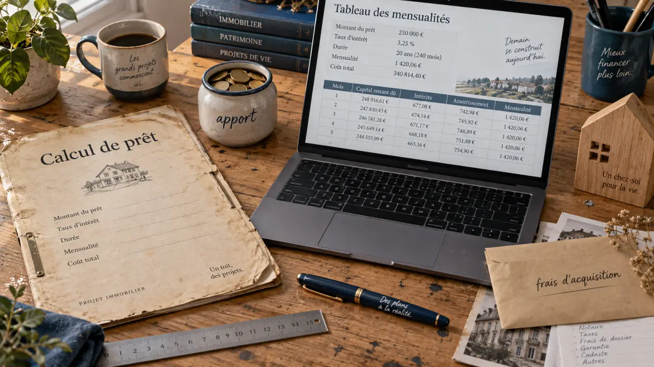 Calcul prêt immobilier Reims : mensualité, durée et apport