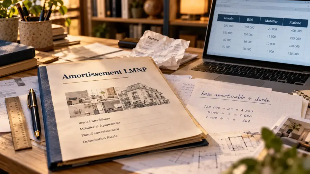 Calcul amortissement LMNP : plafond change la déduction